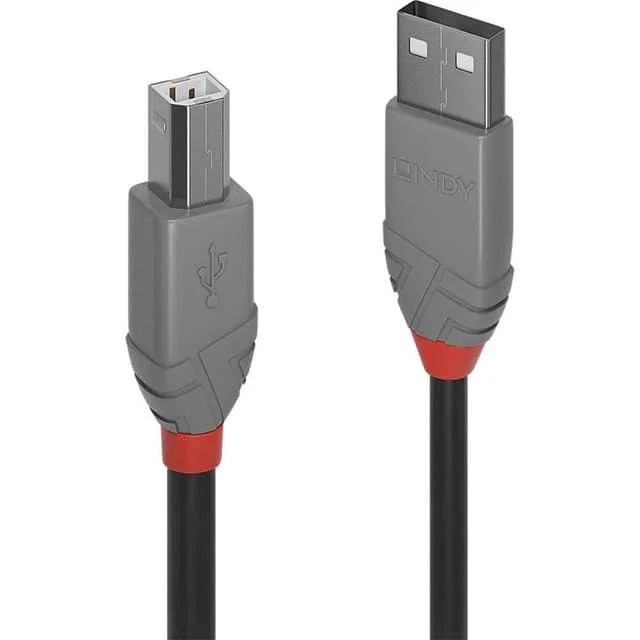 Lindy 36676 USB-kabel USB 2.0 7,5 m USB A USB B Sort