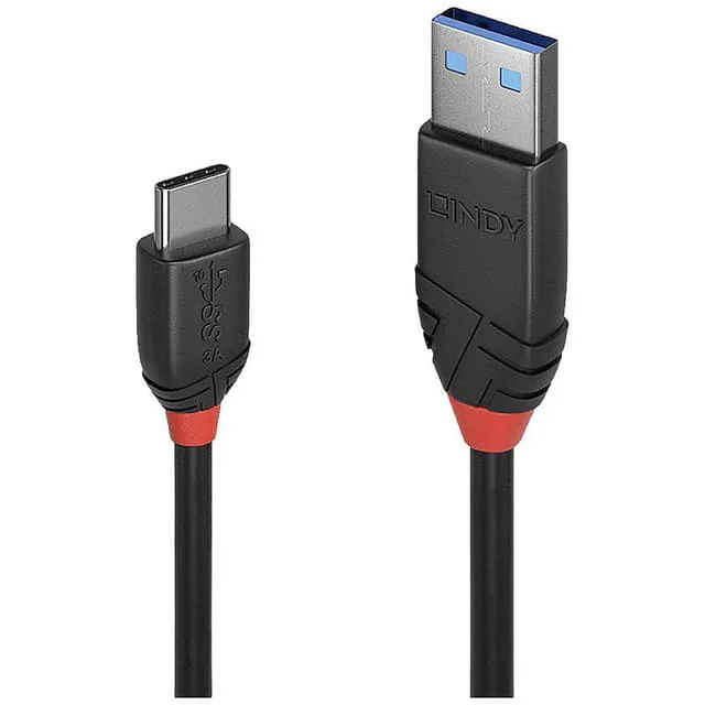 Lindy 36914 USB-kabel USB 3.2 Gen 1 (3.1 Gen 1) 0,15 m USB C USB A Sort