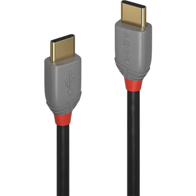 Lindy 36872 USB-kabel USB 2.0 2 m USB C Sort, Grå