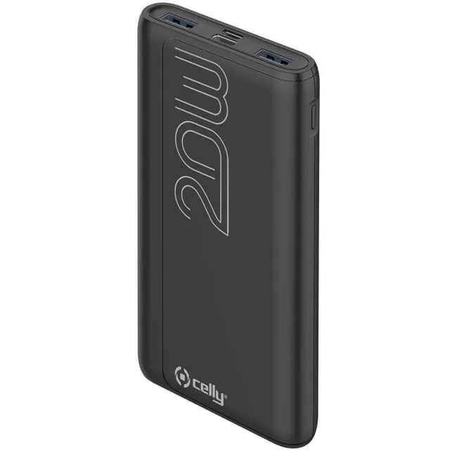 Celly PowerBank PD 20W 10.000 mAh Svart