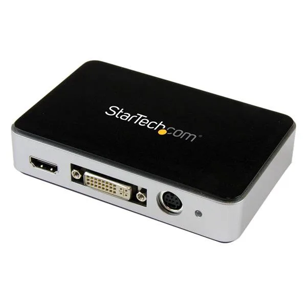 StarTech USB 3.0-videoinspelningsenhet, 1080@60fps, HDMI/DVI/VGA/komponent