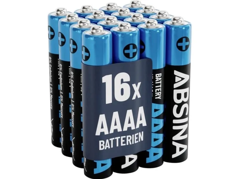 Absina Mini (AAAA)-batteri AAAA (R61) Alkaliskt 1.5 V 500 16 st