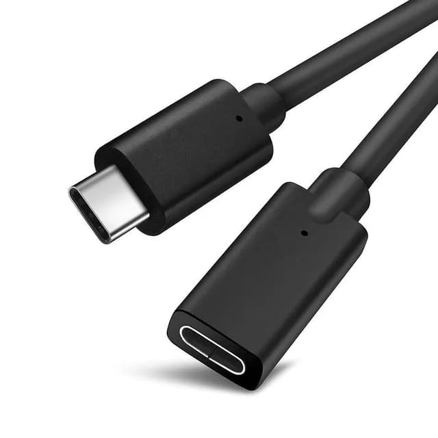 NÖRDIC 1m USB2.0 USB-C ha till C ho förlängningskabel
