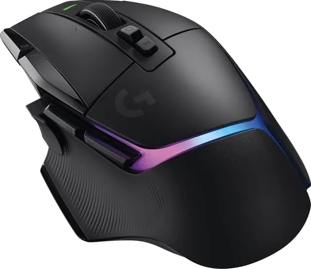 Logitech G502 X Lightspeed Wireless, 25600 dpi, 13 programmerbara knappar, HERO-sensor, RGB