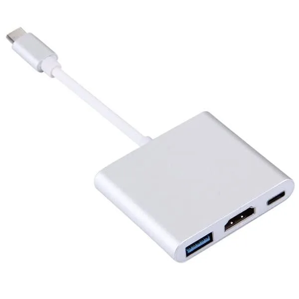 USB-C-adapter till USB-C, HDMI och USB 3.0, 4K