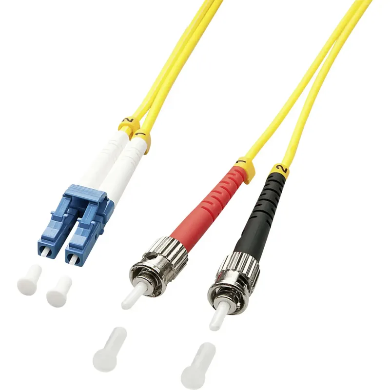 Lindy 1m LC/ST InfiniBand- och fiberoptisk kabel Flerfärgad, Gul