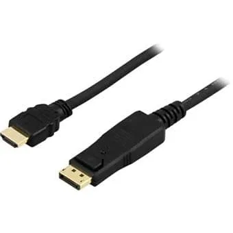 24 1m DisplayPort till HDMI monitorkabel med ljud
