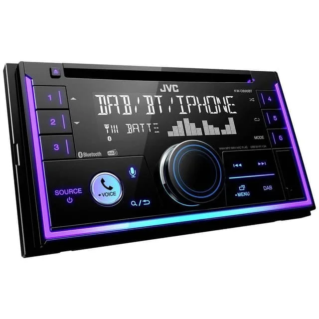 JVC KW-DB95BT bilstereo, 2 DIN