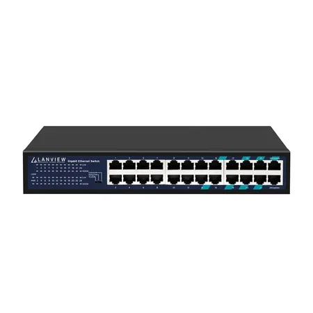 Lanview ohanterad 24-Port switch, Gigabit Ethernet