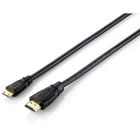 Equip HDMI-kabel High Speed med Ethernet 2 m HDMI A till Mini-HDMI