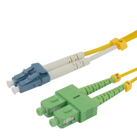 Deltaco LCSC-15-DUA InfiniBand- och fiberoptisk kabel 1,5 m 2x LC 2x SC gul