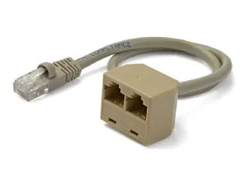 StarTech.com 2-till-1 RJ45 splitterkabeladapter