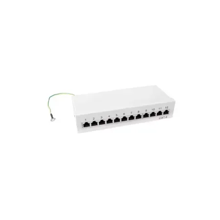 LogiLink NP0017A patchpanel 1U, 12 portar, Cat6