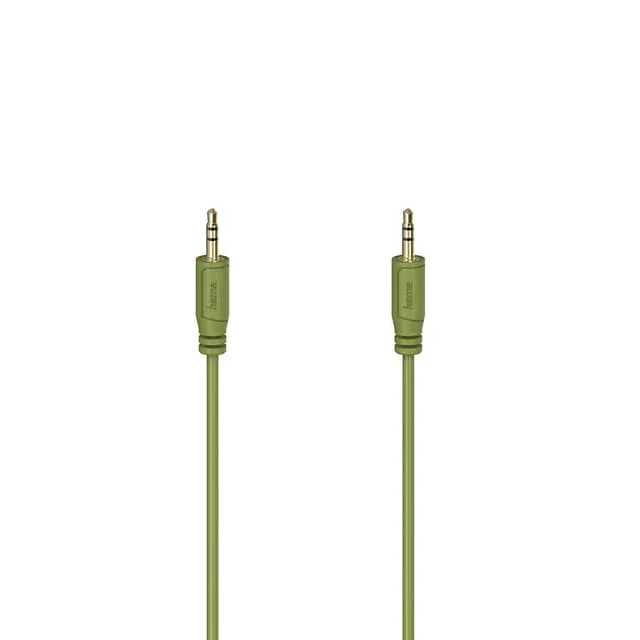 Hama Flexi-Slim lydkabel 0,75 m 3.5mm Grøn