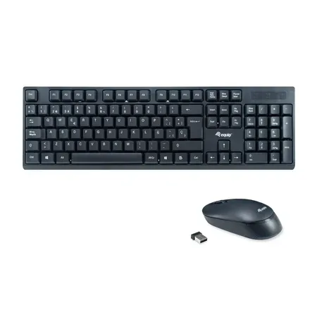 Equip trådlöst tangentbord och mus, spanskt, svart