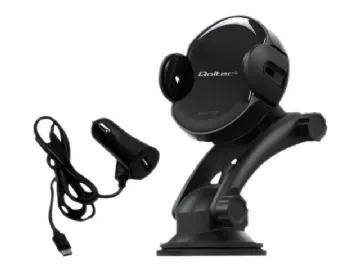Qoltec Induction Wireless PRO Car Charger with IR Sensors