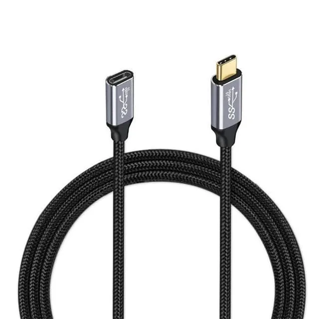 NÖRDIC 1m USB3.2 SuperSpeed USB 5Gbps USB-C till C förlängningskabel