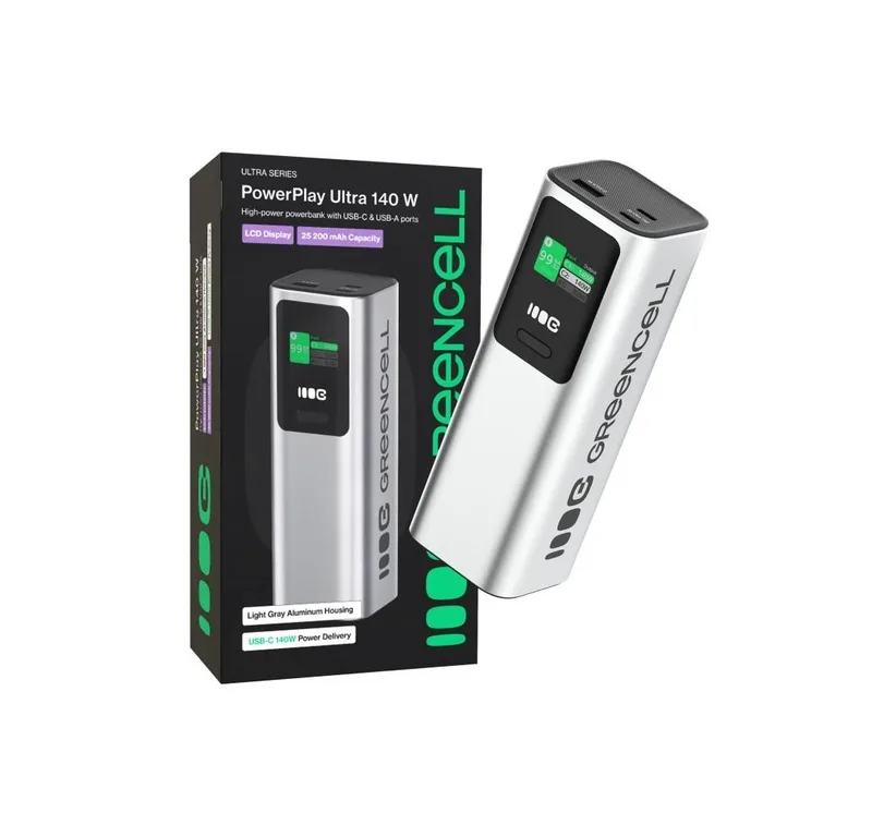 Greencell batteribank 25200mAh 140W