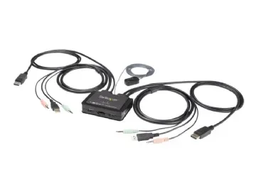 StarTech.com 2 Port USB 4K60Hz DisplayPort KVM-switch