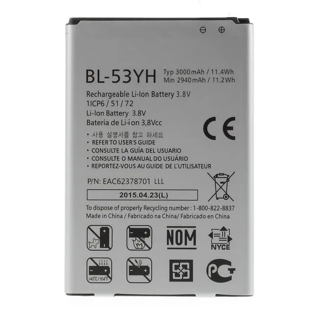 MTK BL-53YH 2940mAh Li-ion Batteri till LG