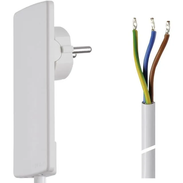 EVOline 151000151300 Ström Anslutningskabel Vit 1.50 m