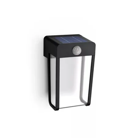 Philips Outdoor Solar Shroud vägglampa, 2,3 W, svart
