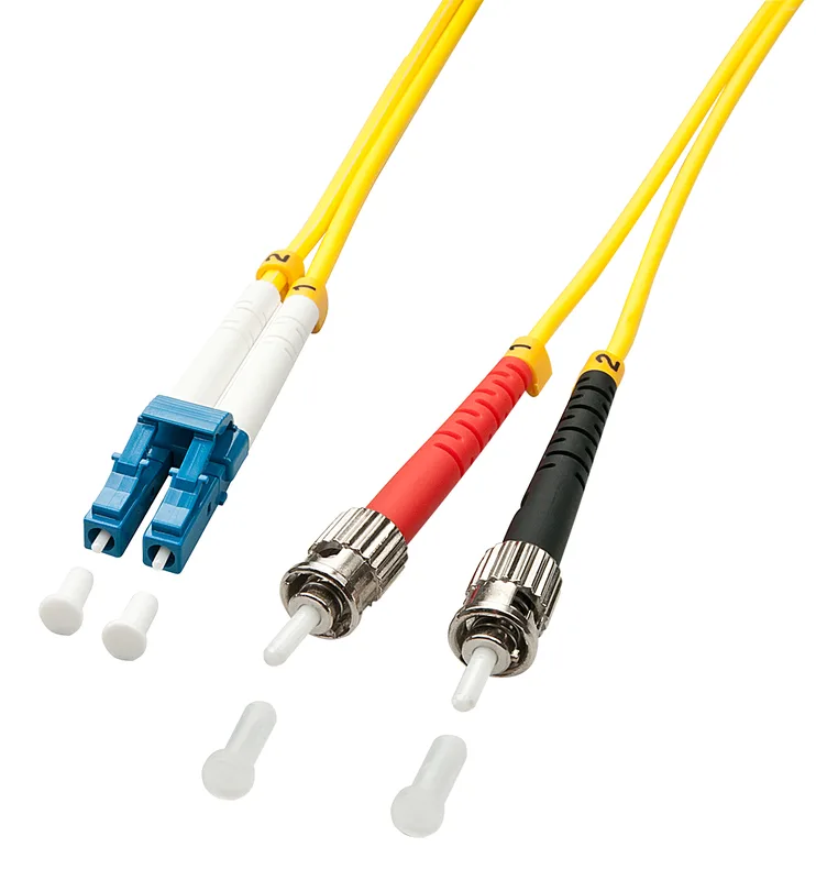 Lindy fiberpatchkabel LC till ST singlemode 3 m Gul