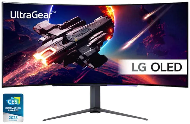 LG UltraGear 45GR95 45" välvd OLED bildskärm