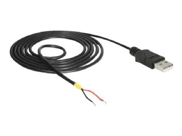 DeLOCK Cable USB 2.0 Type-A male > 2 x open wires power 1.5 m