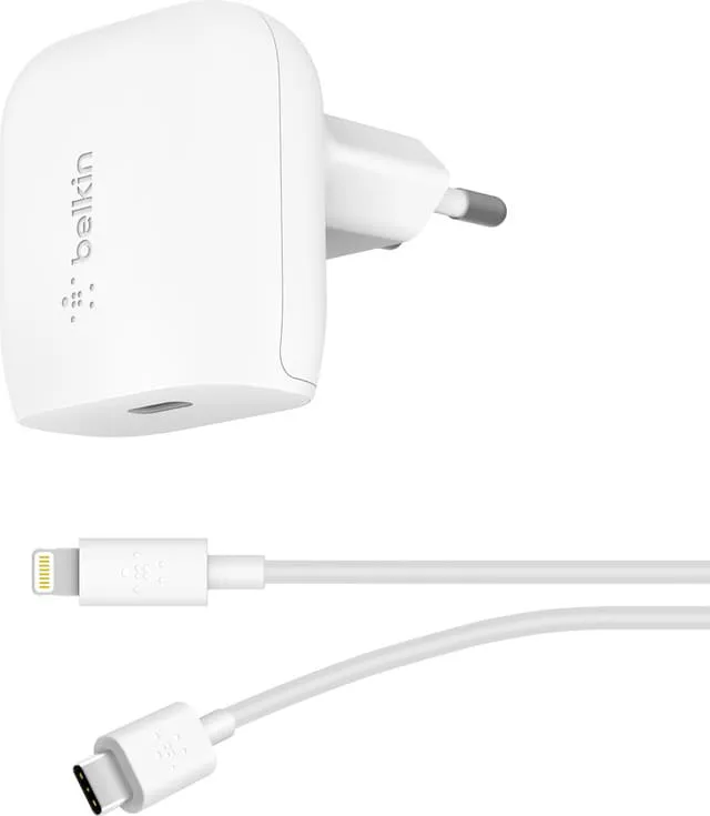 Belkin 20W väggladdare + USB-C