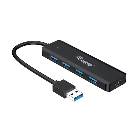 Equip 128959 USB-hubb, USB 3.2 Gen 1, 4 USB-A-portar