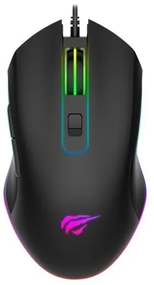 Havit Gamenote RGB gamingmus, trådad, 3200 dpi