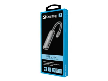 Sandberg USB-C Dock HDMI+3xUSB+PD 100W