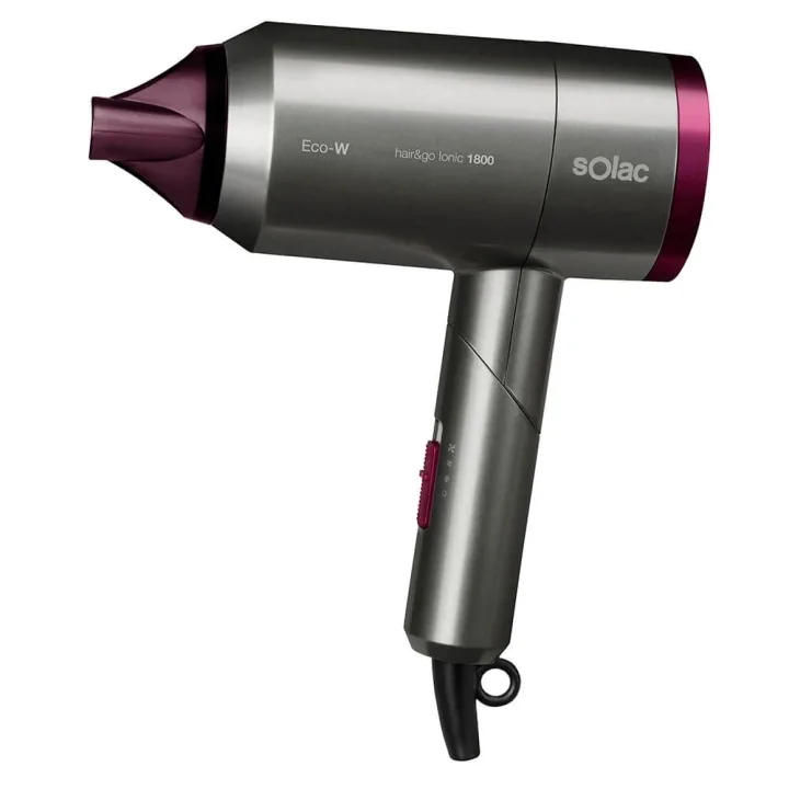 SOLAC Hårfön hopfällbar Hair&Go Ionic 1800