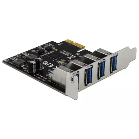 Delock PCIe 2.0-expansionskort, 4 USB 3.2 Gen 1-portar, intern
