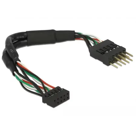 Delock intern USB 2.0-kabel, 10-pin till 10-pin, 0,12 m