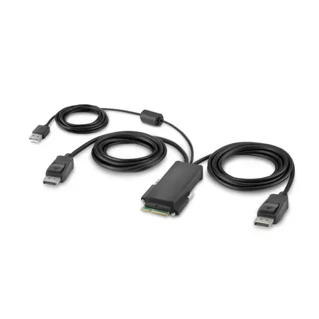 Belkin Secure Modular DP dual head-värdkabel, DisplayPort och USB, 1,8 m