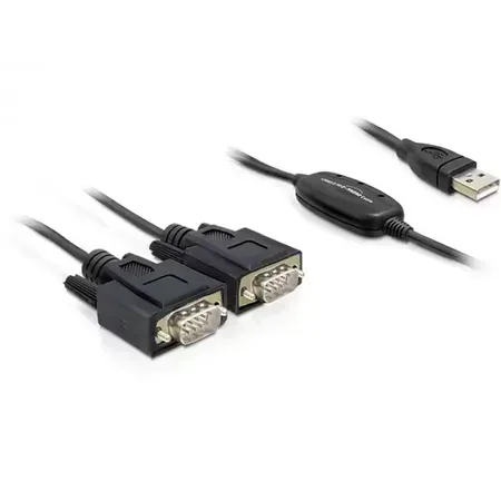 Delock USB 2.0 till 2 x seriell-adapter
