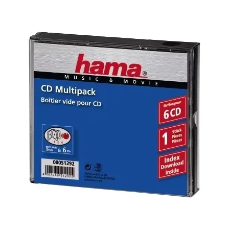 Hama CD-fodral multipack för 6 skivor