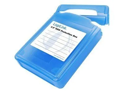 LogiLink UA0133 skyddsfodral för 3,5 tums hårddisk, blå