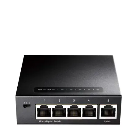 Cudy GS105 nätverksswitch Gigabit Ethernet svart