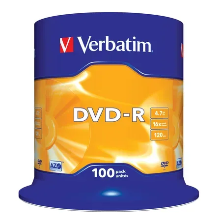 Verbatim DVD-R 4,7 GB, 100-pack