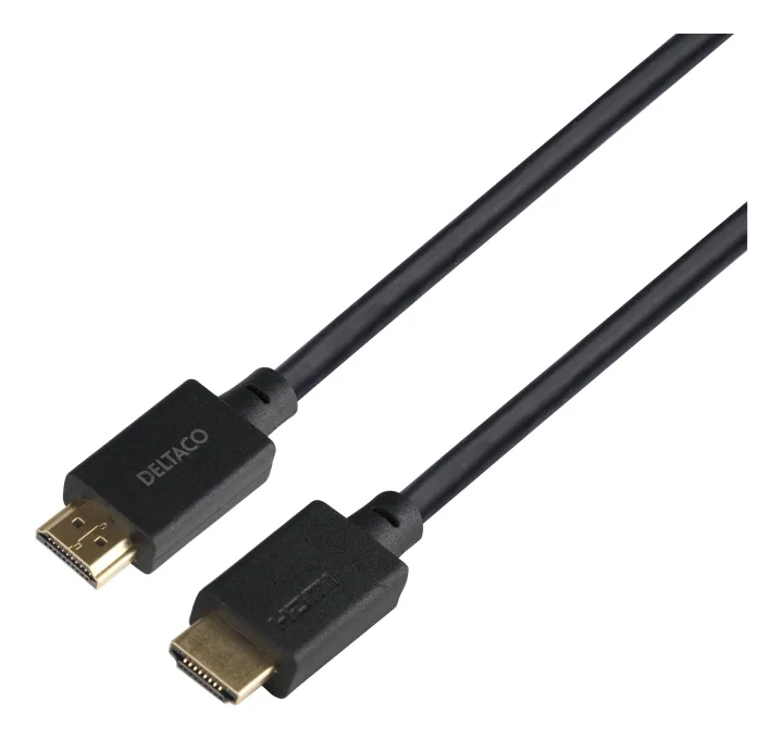 DELTACO ULTRA High Speed HDMI-kabel, 48Gbps, 1m, svart