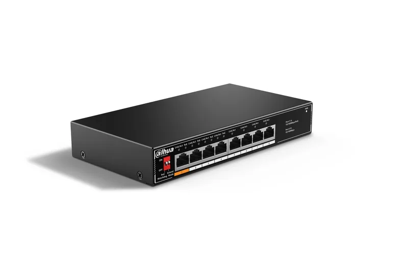 Dahua SF1008LP 8-port ohanterad skrivbordsbytare med 4-port PoE