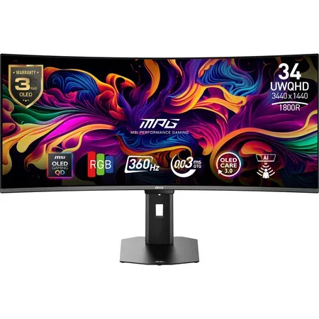 MSI MPG 341CQR X36 OLED-skärm 34 tum UltraWide QHD