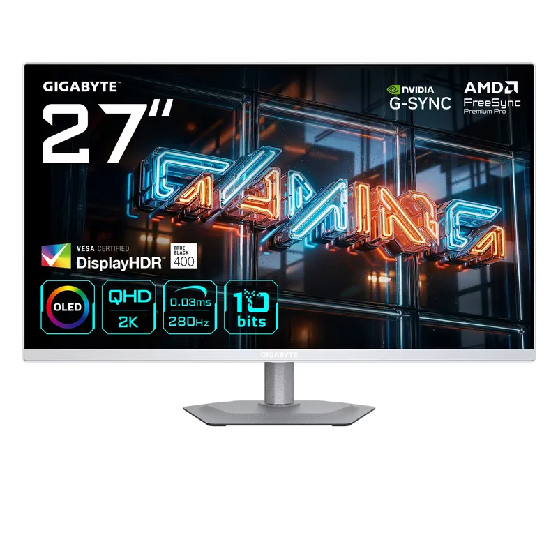 GIGABYTE MO27Q2A ICE 27” OLED 2K QHD Gamingskärm