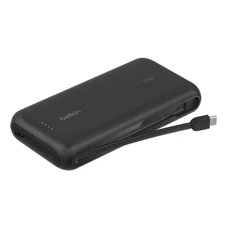 Belkin 20k PD30w powerbank med integrerad USB-C-kabel