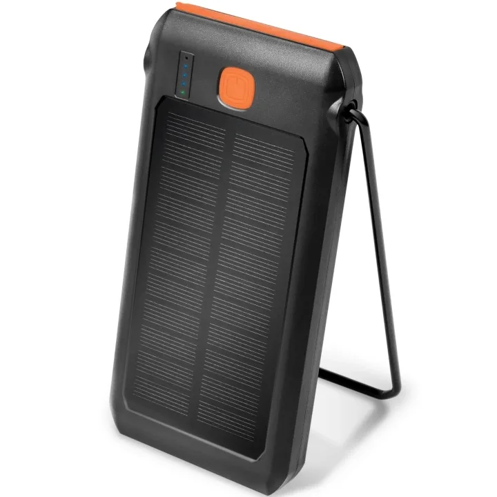 LogiLink PA0273 powerbank 10000 mAh, 18 W PD, solcell, svart