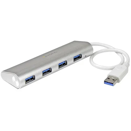 StarTech.com Bärbar USB 3.0-hubb med 4 portar och inbyggd kabel