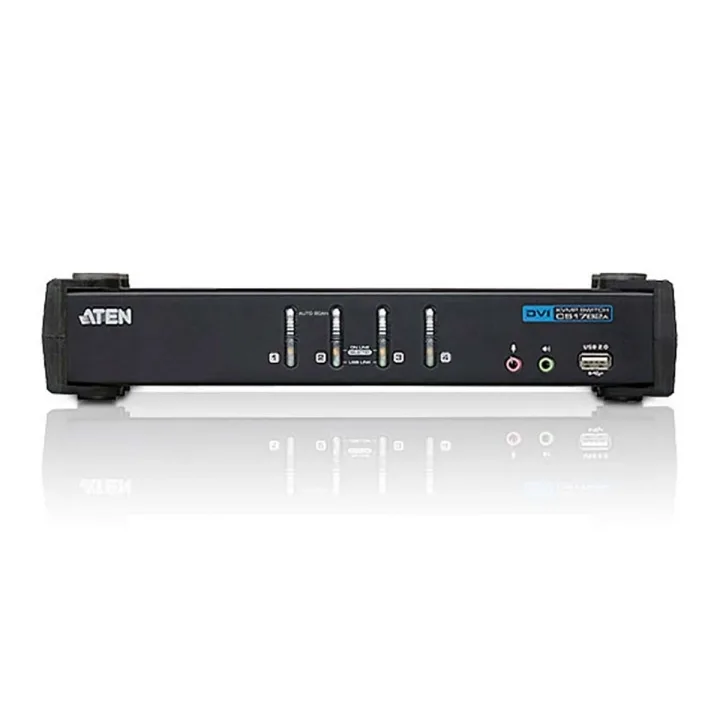 Aten CS1764A KVM-switch 4 portar, svart